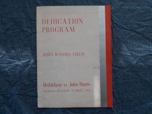 Dedication Program: Bethlehem vs. John Harris: Saturday Afternoon, October 7, 1939 (1939)