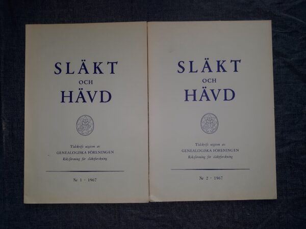 Släkt Och Hävd 2 Issues (Swedish)