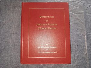 Descendants of John and Susanna (Ulrich) Deeter (1998) ~ by Gale Edwin Spitler Honeyman, and Linda Kay Stephens McaDaniel