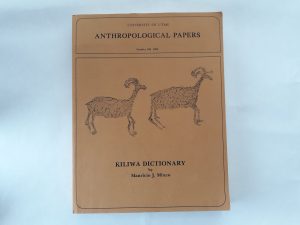 University of Utah Anthropological Papers: No. 109, 1985: Kiliwa Dictionary (1985) ~ by Mauricio J. Mixco