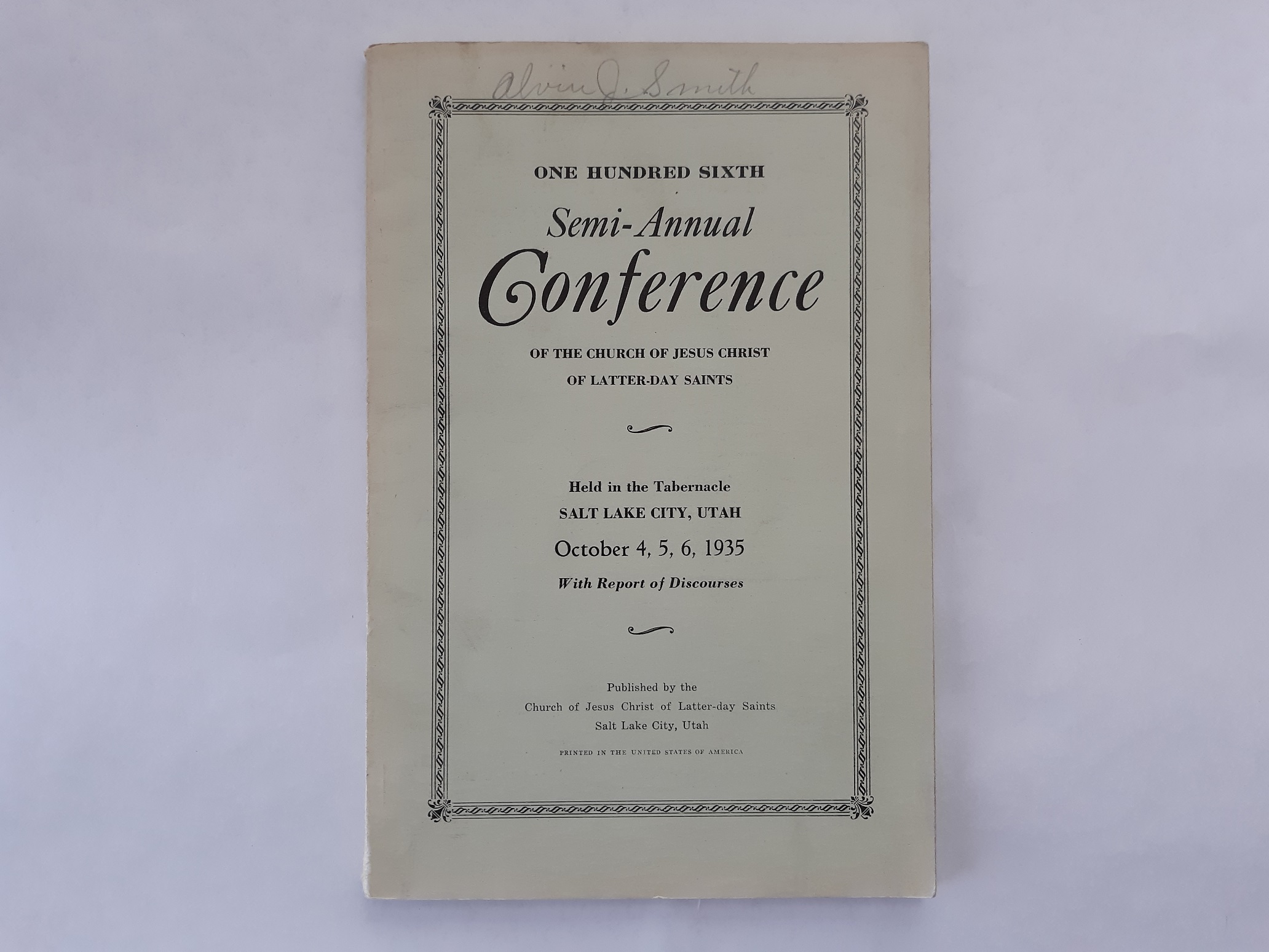 LDS General Conference Report: October 4, 5, 6, 1935 (1935)