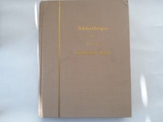 Bibliothèque de Madame G. Whitney Hoff (French) (1933) ~ by Léon Gruel