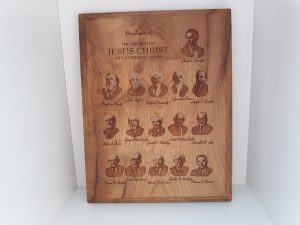 Prophets of The Church of Jesus Christ of Latter-day Saints Plaque