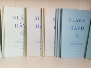 34 Misc. Issues 1960-1986 — Slakt och Havd Tidskrift utgiven av Genealogiska Foreningen Riksforening for slaktforskning — Swedish