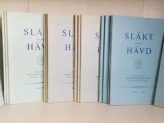 34 Misc. Issues 1960-1986 --- Slakt och Havd Tidskrift utgiven av Genealogiska Foreningen Riksforening for slaktforskning --- Swedish