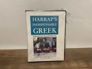 Harrap’s Indispensable Greek ~ Phrase Book & Cassette ~ A Complete Communications Kit for Travelers