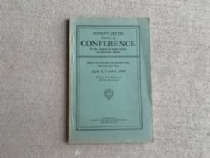 1926- One Hundred Third Annual Conference April 4,5,6 1926