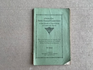 1920- Ninety- First semi- Annual Conference October 8,9,10 1920