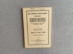 1958- One Hundred Twenty-eight Annual Conference April 4,5,6 1958