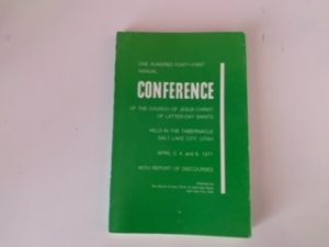 1971- One Hundred Forty First General Conference April 3,4, and 6 1971