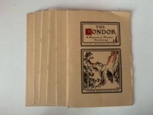 1912- 6 Issues of The Condor: A Magazine of Western Ornithology