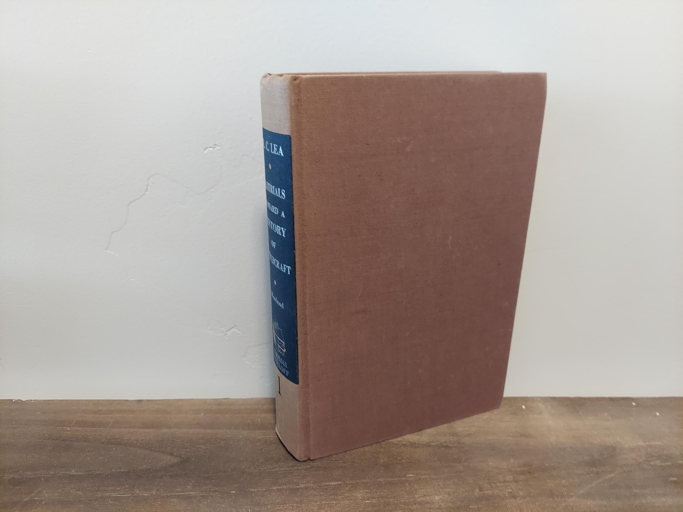 1957 ~ Materials Toward A History of Witchcraft ~ Volume 1 ~ Henry Charles Lea