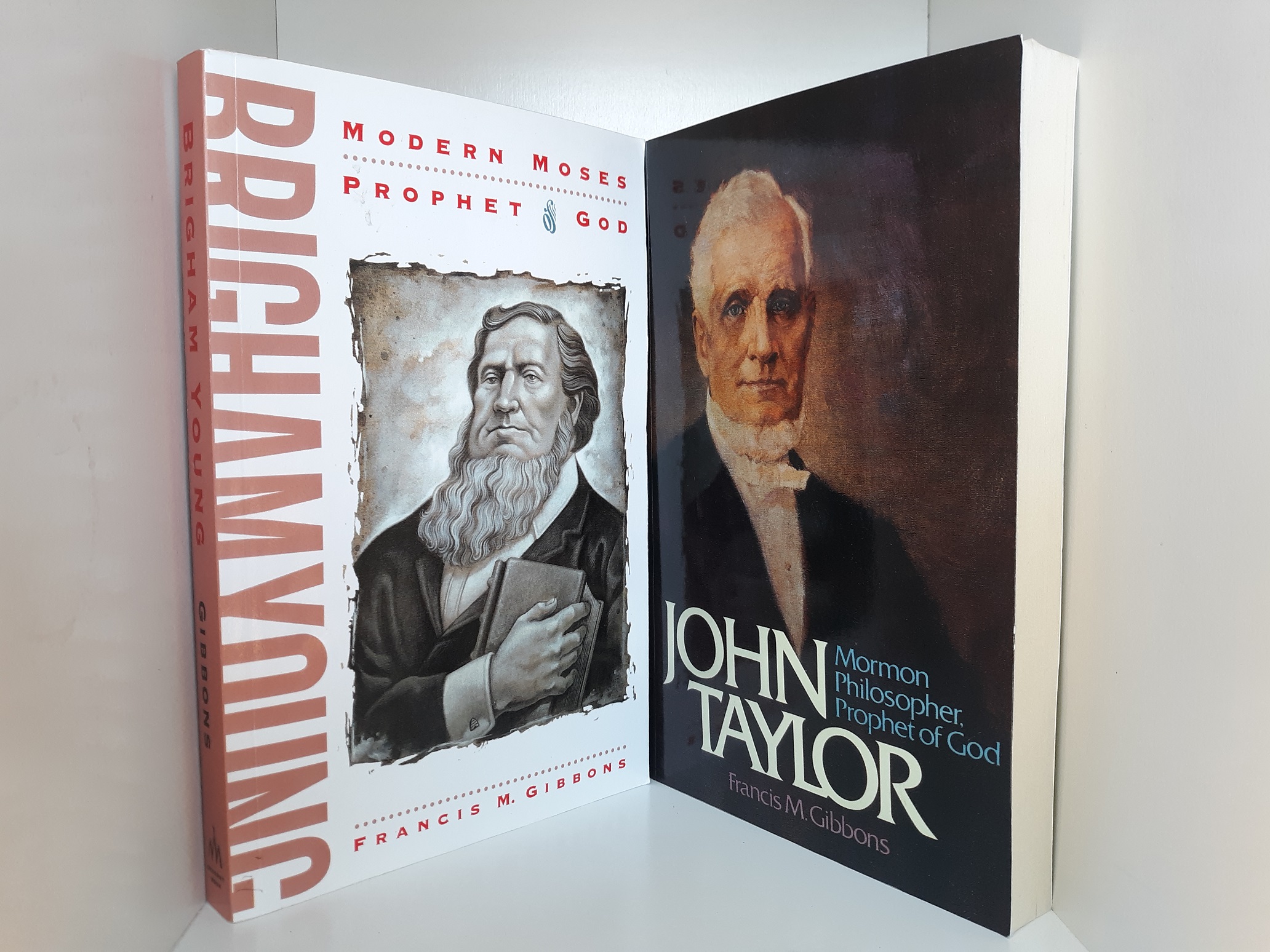 2 LDS Books about LDS Prophets by Francis M. Gibbons: John Taylor, and Brigham Young (See Details)