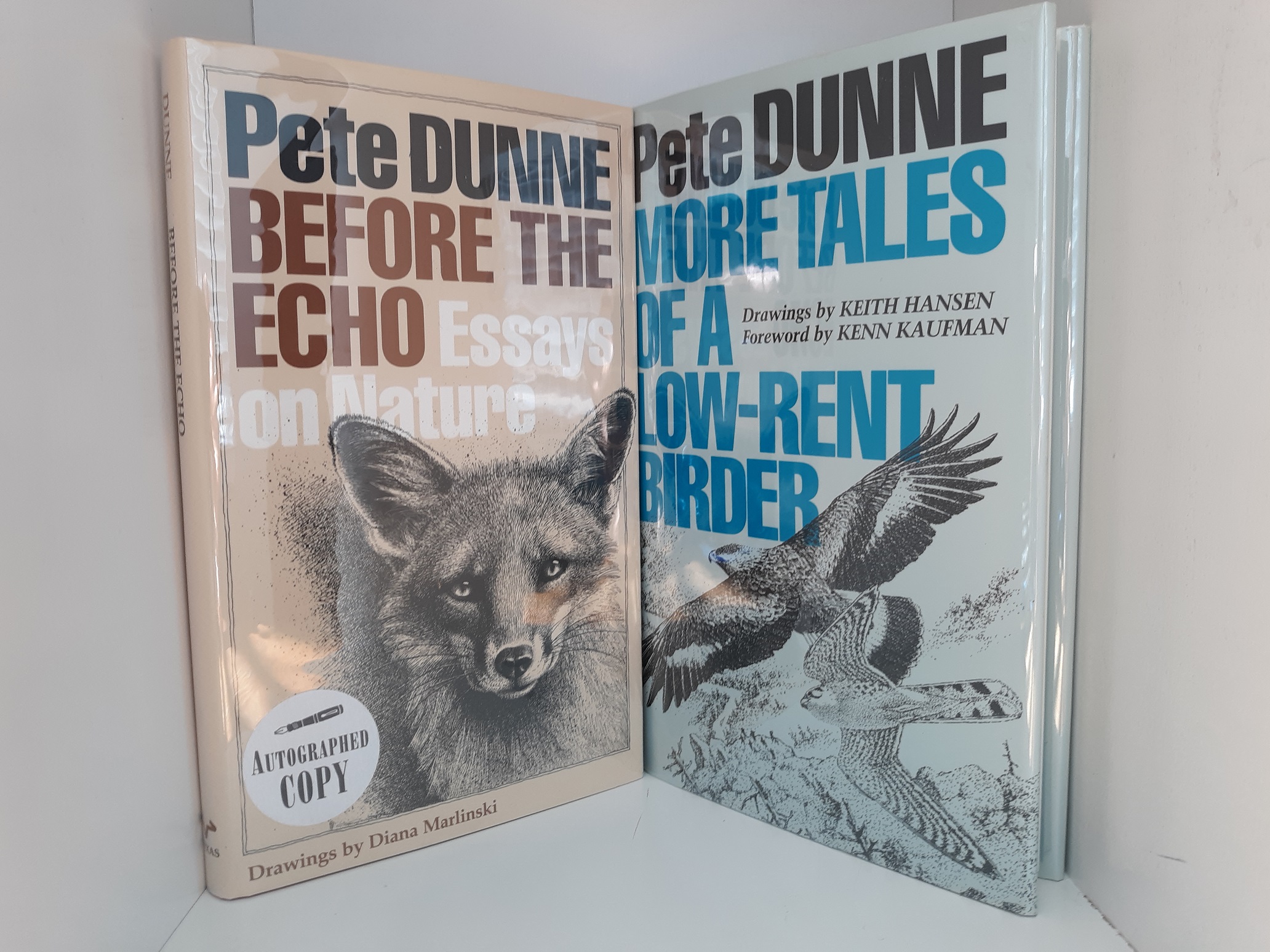 2 Signed and Inscribed Books by Pete Dunne (See Details)