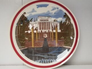 Hawaii Temple  — Collector’s Plate — Vernon Kilns — Hand Painted