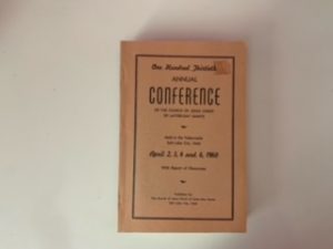 1960- One Hundred Thirtieth Annual Conference April 2,3,4, and 6 1960