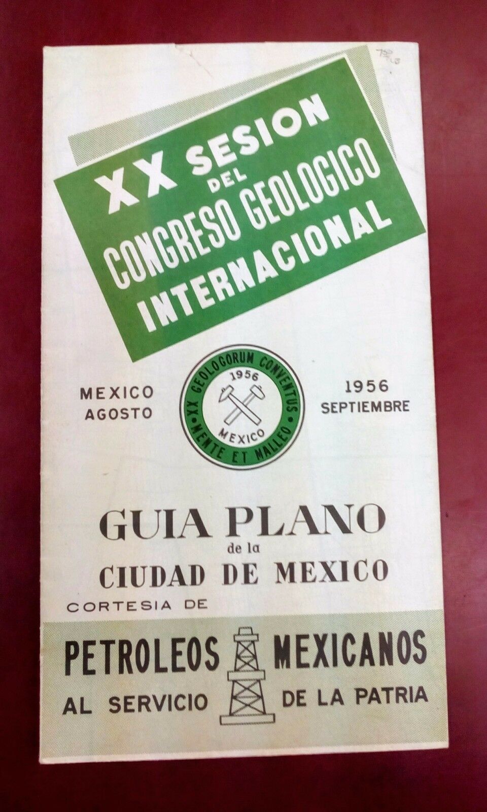 1956 AUG-SEPT PLANNING GUIDE OF MEXICO CITY – 20TH SESSION – SPANISH – J 1194