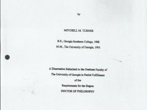 Towards a General Theory of Pitch Structure — Thesis — Loose Pages — Mitchell M. Turner