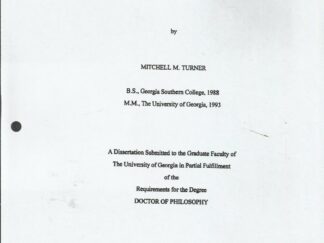 Towards a General Theory of Pitch Structure -- Thesis -- Loose Pages -- Mitchell M. Turner