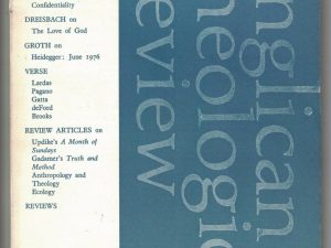 Anglican Theological Review (Vol. LIX, No. 1, January 1977)