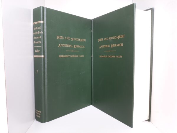 Irish and Scotch-Irish Ancestral Research 2 Vol. Set (1984) ~ by Margaret Dickson Falley