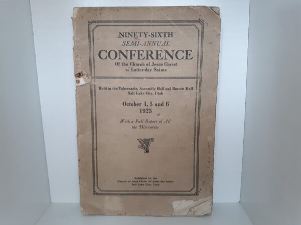 LDS General Conference: October 4, 5 and 6, 1925 (1925)
