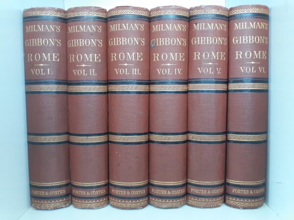 Milman's Gibbons Rome 6 Vol. Set ~ by Edward Gibbon, Esq.