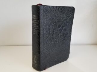 1981 — Small Size Black Leather Triple Combination — Just a Bit Shorter Than 6 inches Tall