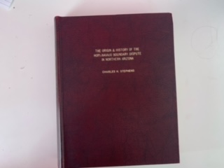 1961- The Origin & History of the Hopi-Navajo Boundary Dispute in Northern Arizona- Charles H. Stevens