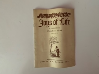 1938- Joys of Life October 1938