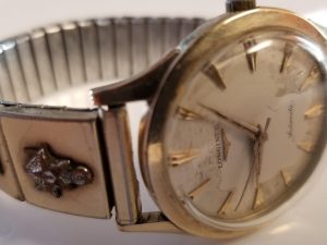 Longines 10 kt. Gold Plated Watch — With Freemasonry Watch Band