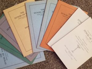 1934-1943 — Minutes of the Synod of Utah, Presbyterian Church — 9 Softbounds