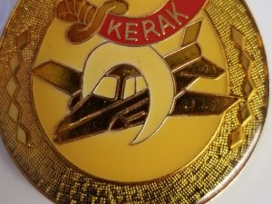 Kerak Temple Reno Nevada — Braided Leather Strap — Bolo — 1988