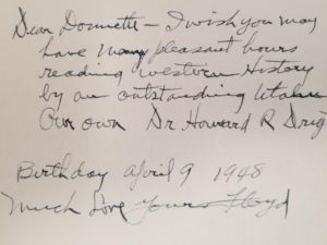 1942 – Westward America – Howard R. Driggs and William H. Jackson – Inscribed and Signed by Howard R. Driggs