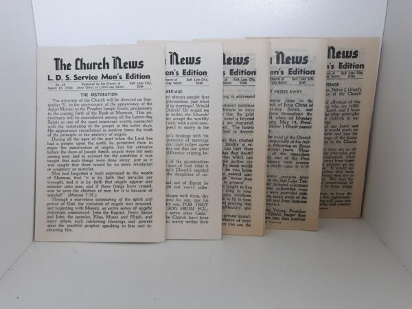 The Church New: L. D. S. Service Men’s Edition (5 Issues)