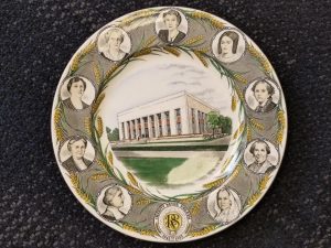 Relief Society Building — Old English Staffordshire Ware — Mormon Plate — Made in England