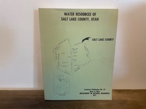 1971 ~ Water Resources of Salt Lake County, Utah. No. 31