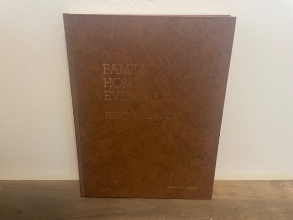 1983 ~ Family Home Evening ~ Resource Book (Apostle Elder Marvin J. Ashton's Name engraved on cover)
