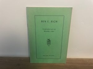 1950 ~ Ben E. Rich ~ Benjamin L. Rich