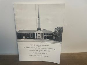 1956 ~ New England Mission and Cambridge Branch Chapel Building Church of Jesus Christ of Latter-day Saints ~ Dedication September 23, 1956