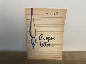 An Open Letter ~ Elbert A. Smith