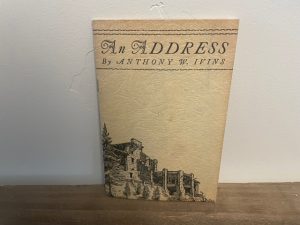 1935 ~ An Address ~ Anthony W. Ivins