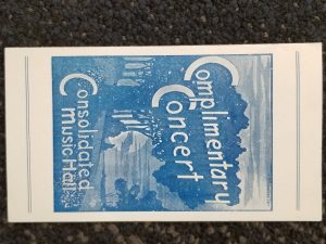 December 6, 1913 ~ Complimentary Concert