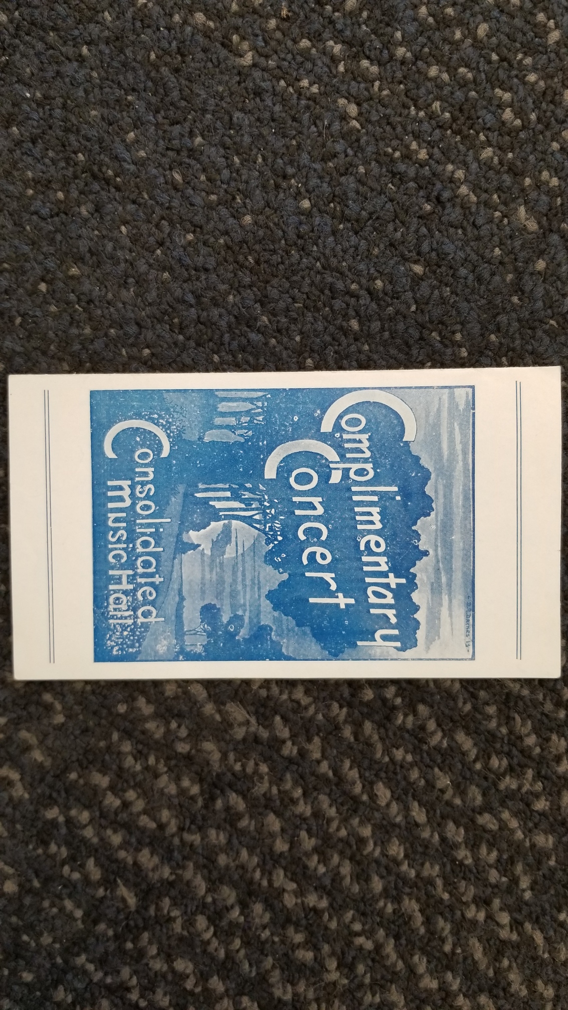 December 6, 1913 ~ Complimentary Concert