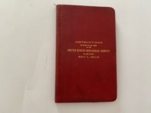 1903- Instuctions Relating to the work of the United States Geological Survey