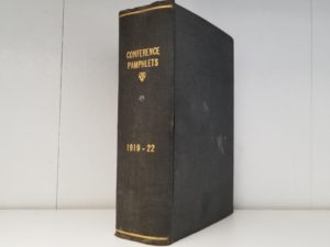 “Conference Pamphlets” — Conference Reports 1919-1922 (Not Including 1921) — Six Conference Reports Bound Together!