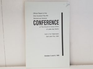 Conference Report — October — 1985 — Softbound
