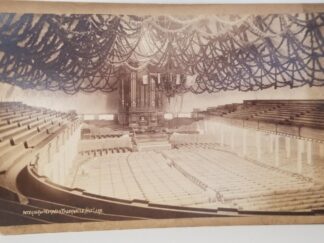 1893 — Interior of Mormon Tabernacle, Salt Lake — Cabinet Card — C. R. Savage Art Bazar — Views of the Great West