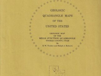 Geologic Map of the Mills Junction Quadrangle, Tooele County, Utah (Map GQ-924)