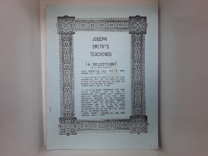 Joseph Smith’s Teachings (A Selection) ~ by Kent Dunford